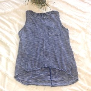 Old Navy Girls Blue Sleeveless Tee Shirt Tank Top Size Large 10/12